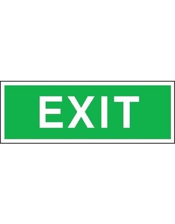Bild Fluchtwegschild Folie B300xH105 mm Exit langnachleuchtend - Safety Marking-0