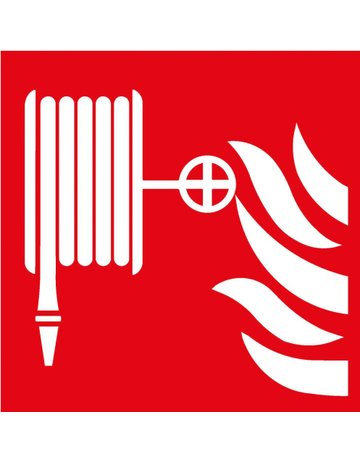 Bild Brandschutzschild Alu B200xH200 mm Löschschlauch langnachleuchtend-0