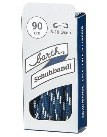 Bild Schnürsenkel, 120 cm, rund, blau-weiß-0