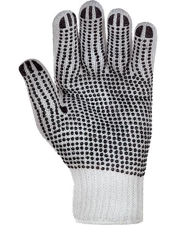 Bild Strickhandsch., einseitig genoppt, PES, Gr. 11-0