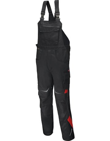 Bild Latzhose PULSSCHLAG Gr. 60, schw./mittelrot-0