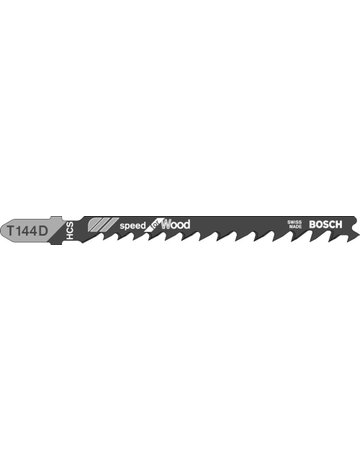 Bild Stichsägeblatt T 144 D Bosch VE à 25 Stück Speed for Wood-0