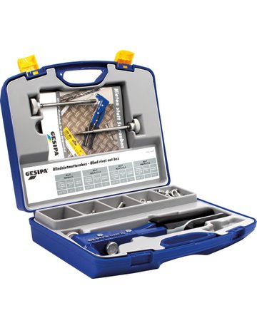 Bild Blindnietmuttern-Box mit BlindnietmutternsetzgerätGBM 10 M4-M6 195-teilig GESIPA-0