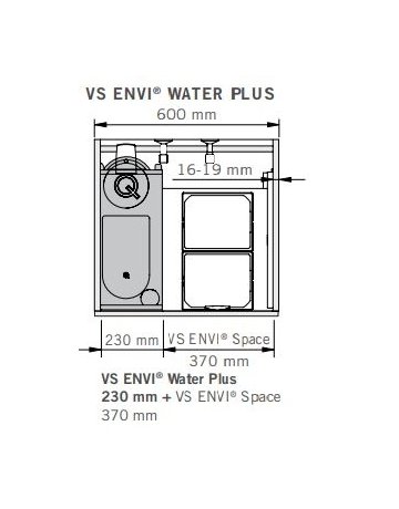 Bild Water, ENVI-Space Pro, 370er, 1x28 l H426, hellgrau - VAUTH SAGEL-2