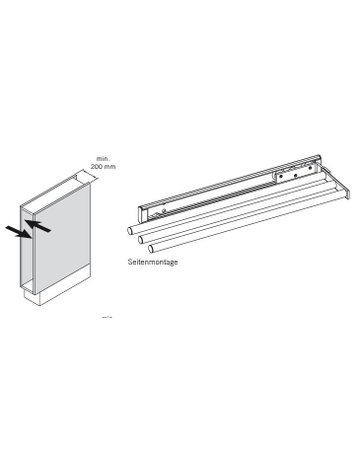 Bild Handtuch-Auszug-1-Armig, Länge: 465mm - VAUTH SAGEL-1