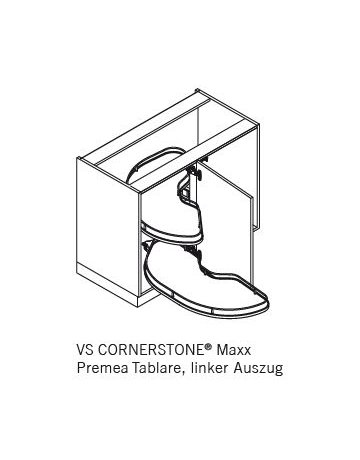 Bild CORNERSTONE-Maxx Tablar, 2x 450er-L Premea lavagrau - VAUTH SAGEL-1