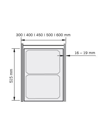 Bild Abfalltrennsystem, ENVI-Space XX Pro 300er, 1x32/1x1,2 l, hellgrau - VAUTH SAGEL-1
