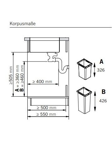Bild Water, ENVI-Space Pro, 370er, 1x28 l H426, hellgrau - VAUTH SAGEL-0