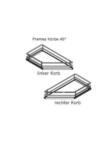 Bild Seitenwandauszug SUB-Side, Korbset 2x 150er, 45°-L, Saphir, chrom - VAUTH SAGEL-1