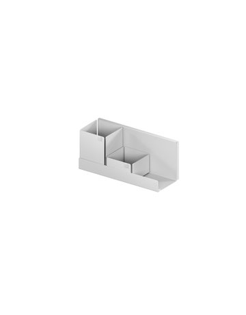 Bild Wandregal, ADD-Board Set 3, L=321 mm inkl. 1x Box M3/ 1x Box M2, alu-struktur - VAUTH SAGEL-0