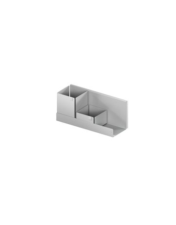 Bild Wandregal, ADD-Board Set 3, L=321 mm inkl. 1x Box M3/ 1x Box M2, lavagrau - VAUTH SAGEL-0