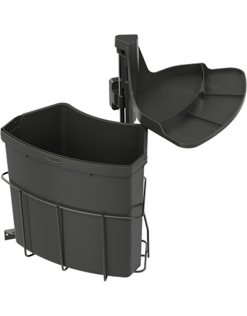 Bild Einbau-Abfallsammler Set, ENVI-Center 1 400er, 1x18 l, lavagrau - VAUTH SAGEL-0