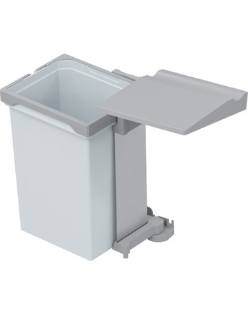 Bild Einbau-Abfallsammler Set, ENVI-SINGLE 400er, 1x10 l, verkehrsgrau RAL 7042 - VAUTH SAGEL-0