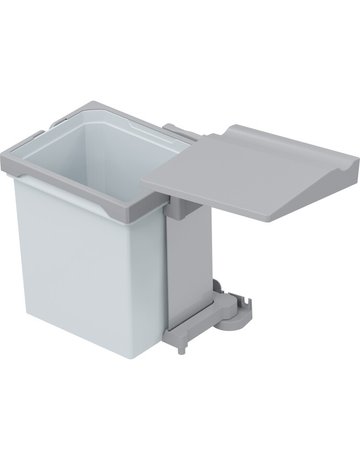 Bild Einbau-Abfallsammler Set, ENVI-SINGLE 400er, 1x7 l, verkehrsgrau RAL 7042 - VAUTH SAGEL-0