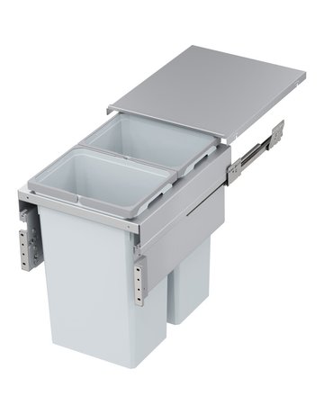Bild Abfalltrennsystem, ENVI-Space XX Pro 450er, 2x35 l, hellgrau - VAUTH SAGEL-0