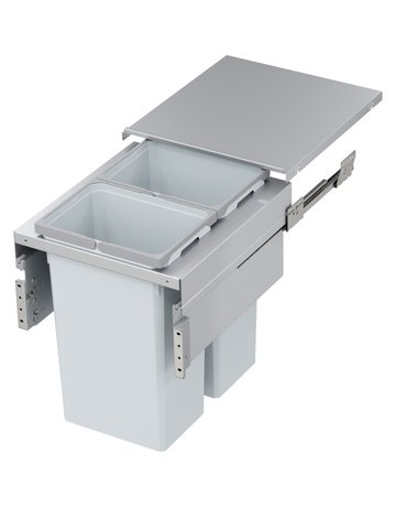 Bild Abfalltrennsystem, ENVI-Space XX Pro 500er, 2x35 l, hellgrau - VAUTH SAGEL-0