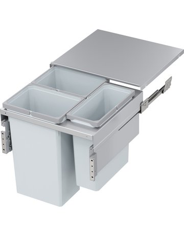 Bild Abfalltrennsystem, ENVI-Space XX Pro 600er, 2x35/1x21 l, hellgrau - VAUTH SAGEL-0