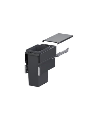 Bild Abfalltrennsystem, ENVI-Space XX Pro 300er, 1x32/1x1,2 l, lavagrau - VAUTH SAGEL-0