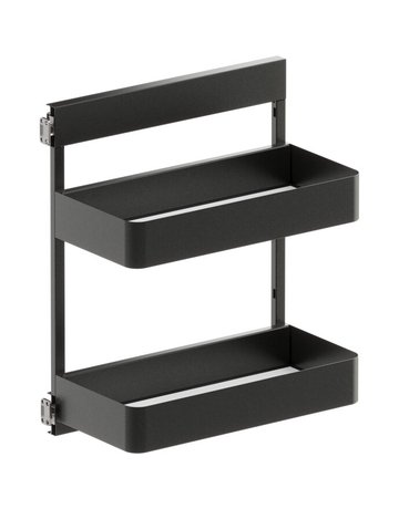 Bild Seitenwandauszug SUB-Side, Korbset 2x 300er, Planero, lavagrau - VAUTH SAGEL-0