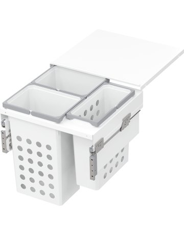 Bild Wäschetrennsystem, WASH-Space XX Pro 600er, 2x35/1x21 l, weiß - VAUTH SAGEL-0