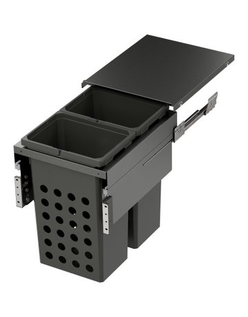 Bild Wäschetrennsystem, WASH-Space XX Pro 450er, 2x35 l, lavagrau - VAUTH SAGEL-0