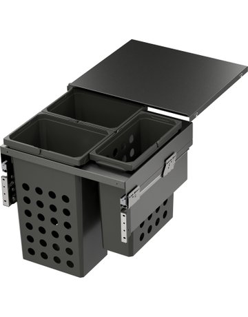 Bild Wäschetrennsystem, WASH-Space XX Pro 600er, 2x35/1x21 l, lavagrau - VAUTH SAGEL-0
