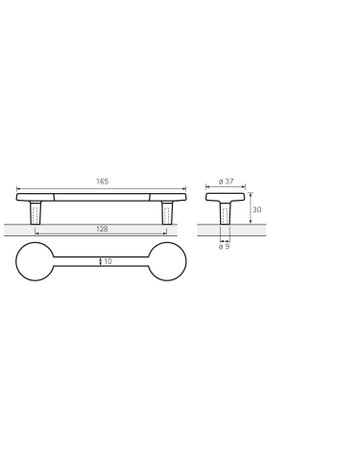 Bild MB-Griff,B37x128mm,H30mm,Zink Limpio 9266418,schwarz ma - Hettich-8