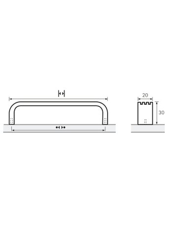 Bild MB-Griff,B20x96mm,H30mm,Zink Pomezia 9266566,messingoptik antik - Hettich-8