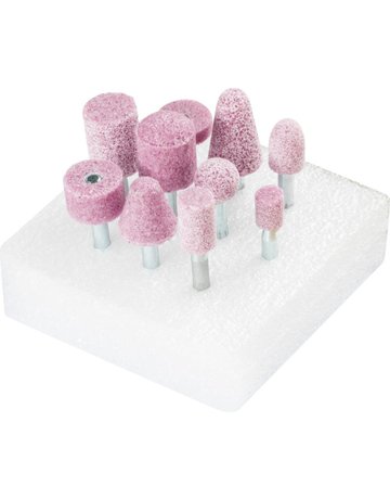 Bild Schleifstift-Satz 2001 Tropfenform O grob Pferd-0