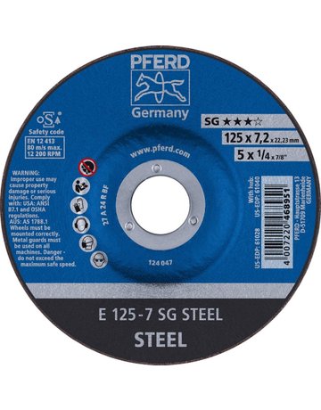 Bild Schruppscheibe gekröpft A24RSG 125x7mm PFERD-0