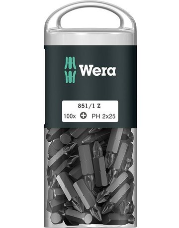 Bild Bit 1/4" DIN3126 E6,3 PH2 x 25 mm 100er Pack - Wera-0