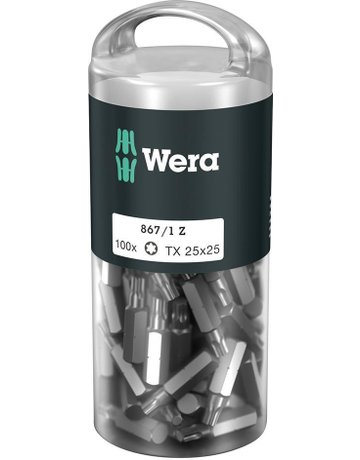 Bild Bit 1/4" DIN3126 E6,3 T25 x 25 mm 100er Pack - Wera-0