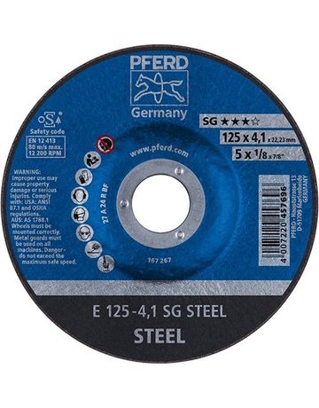 Bild Schruppscheibe gekröpft A24RSG 125x4mm PFERD-0