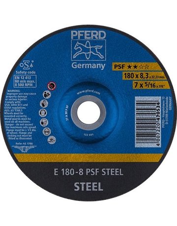 Bild Schruppscheibe gekröpft A30PPS 178x8mm PFERD-0
