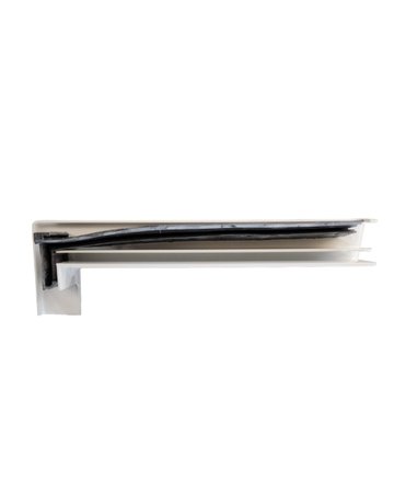 Bild Bank Abschluss 165 mm LM RAL 9016 Putz 22 mm (RAG 2) links-1