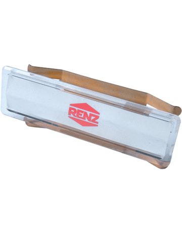 Bild Namensschild mit Feder A=64x19 mm für Einlage 60 x 12,5 x 0,5 mm - Renz-0