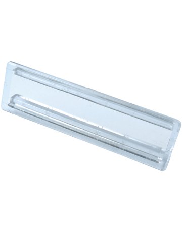 Bild Namensschild ohne Feder 64 X 19 mm für Einlage 59,5 x 12,5x 0,5 mm - Renz-0