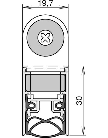 Bild Dichtung Schall-Ex Slide&Lock M-20WS 708mm - Athmer-2