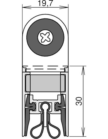 Bild Dichtung Schall-Ex Slide&Lock STR M-20WS 708mm - Athmer-2