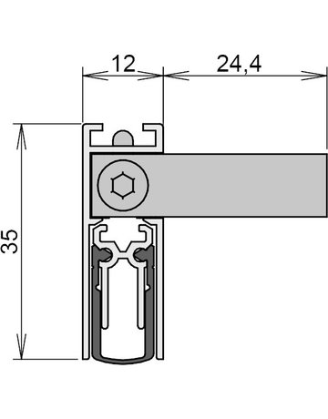 Bild Dichtung Schall-Ex Slide M-12 WS ZA DIN Links,835mm - Athmer-1