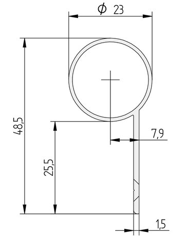 Bild Fingerschutz BD+23 1.950mm,RAL 9016 - Athmer-2