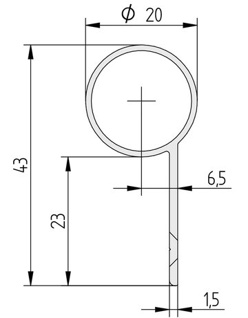 Bild Fingerschutz BD-20 1.750mm,RAL 9016 - Athmer-2