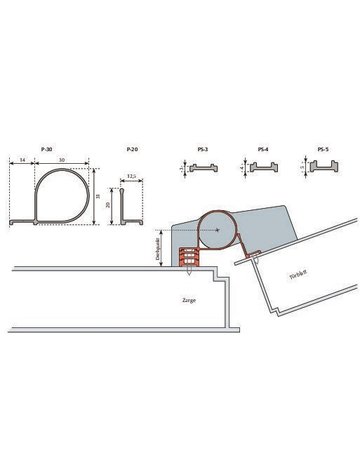 Bild Fingerschutz FSA 8400 P20 ungebohrt,B12,5mm,1.900mm,RAL 9016 - PLANET-5
