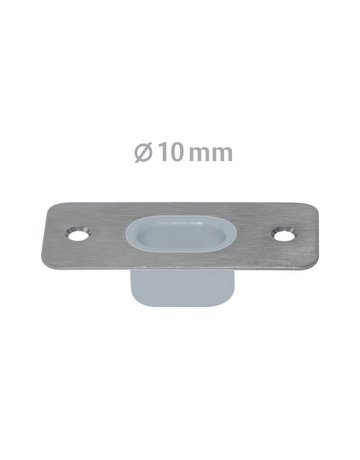 Bild Bodenschließmulde BMd10 schmal verstellbar,4/-4mm,edelstahl, Ø10,3-tlg. - PLANET-0