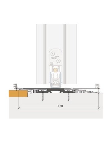 Bild Bodenschwelle F130 flach,1.190mm,F1 - PLANET-8