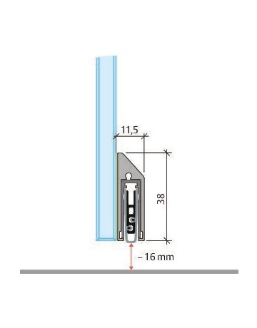 Bild KG-SM-Set schmal 959 mm Silikon RD inkl. Zubehör - PLANET-10