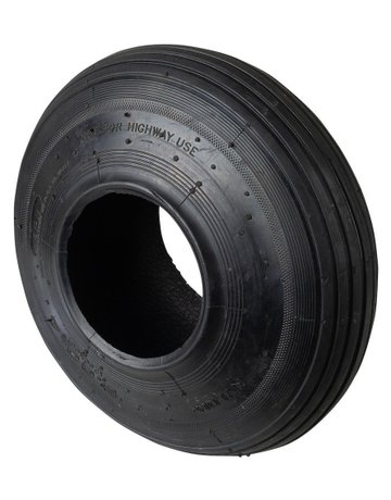 Bild Ersatzdecke für Lufträder, Rad Ø 260mm D50, Rillenprofil, Gummi schwarz - BS ROLLEN-0