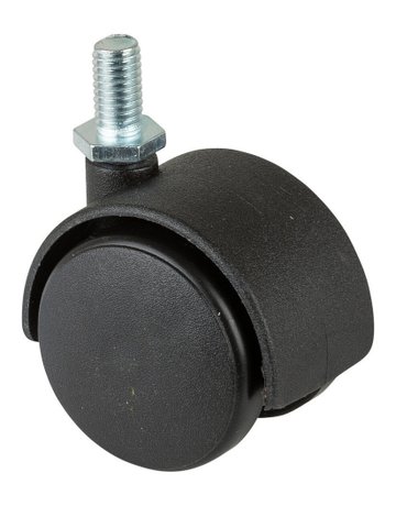 Bild Kunststoff -Doppelrolle 40mm M8 x15, Gewindestift F75.040.G08 - BS ROLLEN-0