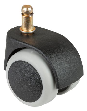 Bild MB-Bürostuhlrolle, Rad Ø 50mm G15.050, Einschlagstift, Kunststoff sw - BS ROLLEN-0