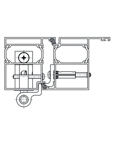 Bild Rollenband ALR 3010/160 3D PG01 2tlg, DL-R, weiß RAL 9016, DV - SIMONSWERK-3